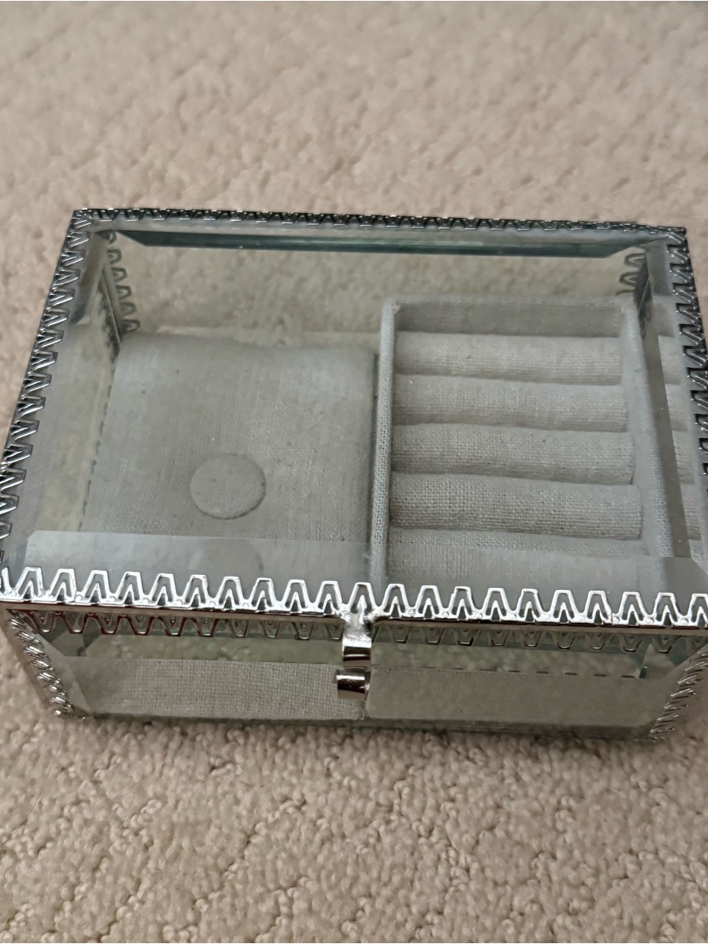 Glass Jewelry Box